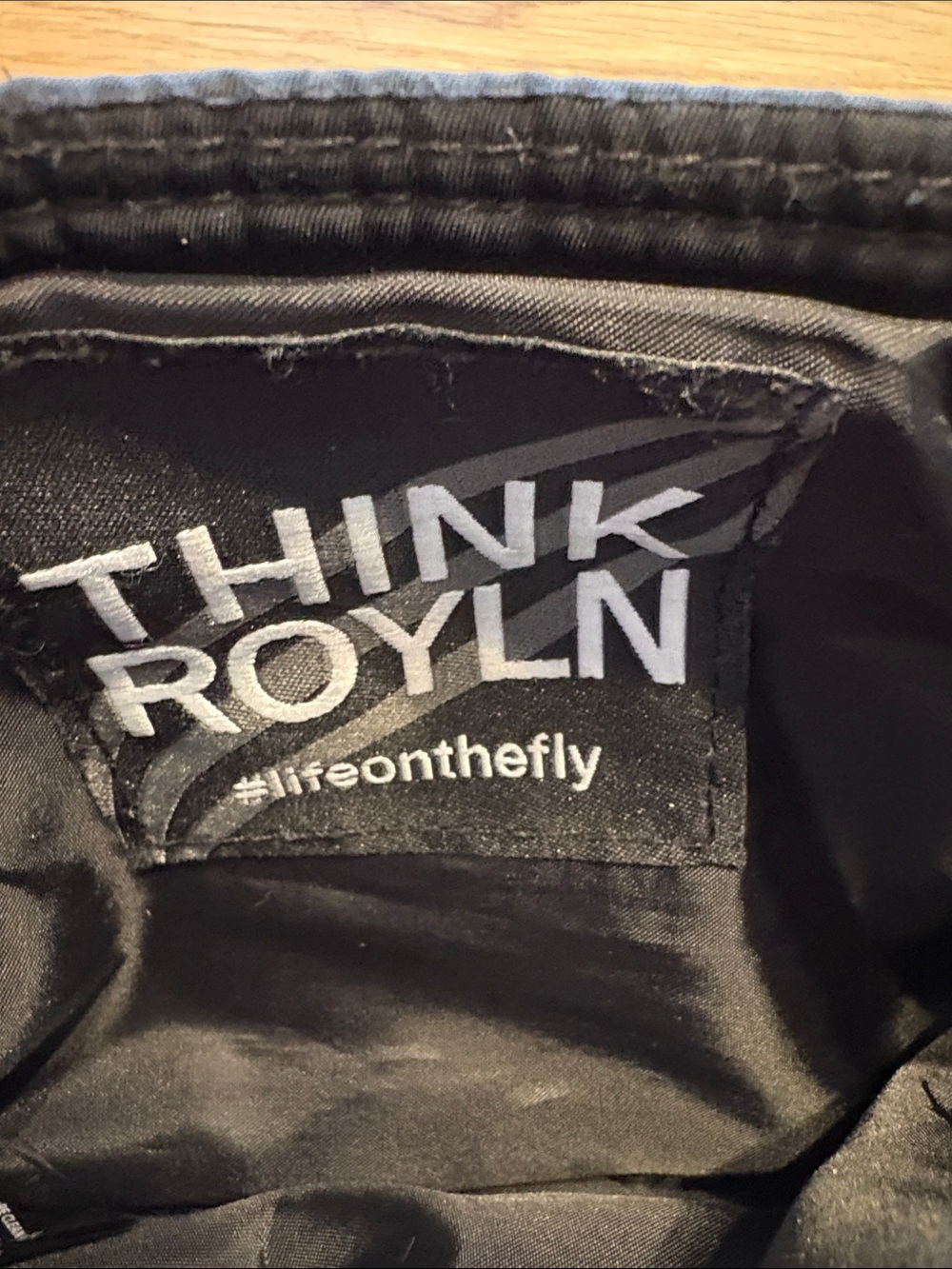 Think Royln Black Quilted Crossbody Bag with Red & Grey Long & Short GuitarStrap - Picture 10 of 11